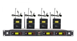 Micro không dây cái ve áo 1 bộ thu 4 tay cầm MX-840 JDS Taiwan/China